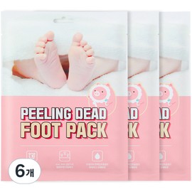 Me Factory Peeling Dead Foot Pack, 1 pack, 6 pieces, 40g / 미팩토리 필링 데드 풋 팩, 1개입, 6개, 40g