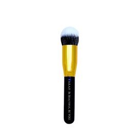 F.A.R.A.H Duo-Fiber Brush 740F – Luxuriously Dense Makeup Brush for Liquid, Cream & Powder – Synthetic Bristles – Soft Wooden Handle – Streak-Free Blending & Seamless Finish