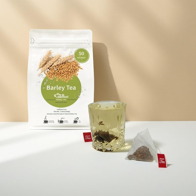 Samcci - Barley Tea, 4g×50 Count Premium Natural Roasted Barley