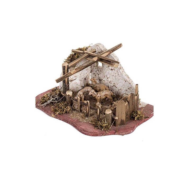 Holyart Sheepfold Fontanini Nativity Scene 12 cm