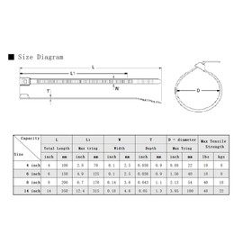 8 Inch Clear Zip Ties (Tying Length 6.7"), 300pcs Nylon Cable Ties,Heavy Duty Cord Strap Yellow