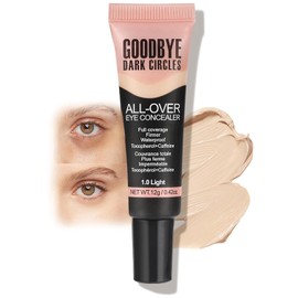 Under Eye Concealer, Color Corrector for Dark Circles, 【Full Coverage & Brightening】【Waterproof & Long Lasting】【Lightweight】Natural Matte Finish Concealer for Women, 01 Light