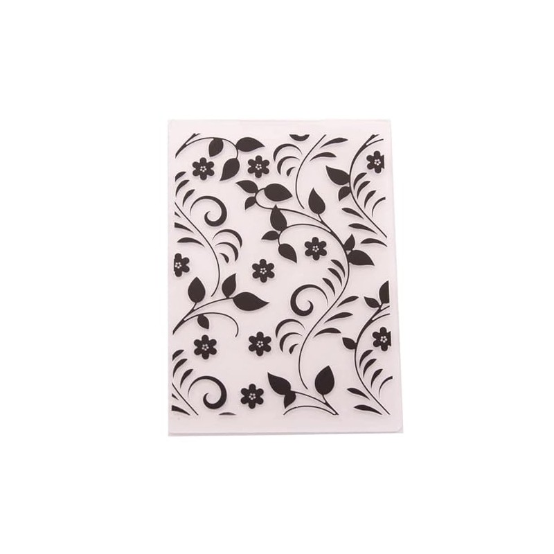 NZJ Spring Leaves Wall Brick Dandelion Plastic Embossing Folders for