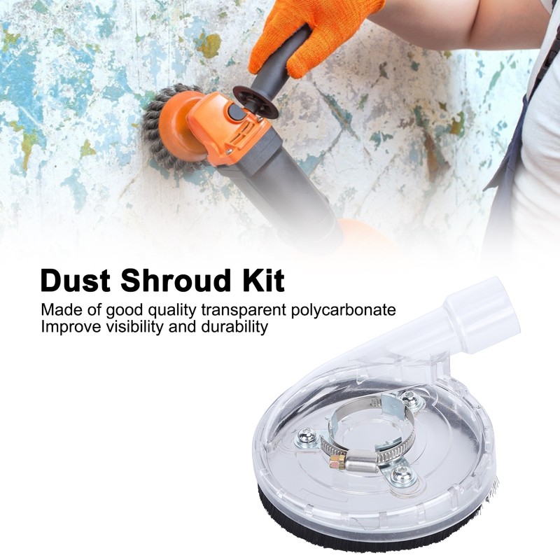 Dust Shroud Kit Dry Grinding Cover Oblique Angle Grinders Accessories