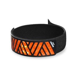 BANSA My Reflective Band Ultra-A Orange 1pcs - High Visibility Gear for Night Walking,Running,Bike,Motorcycle,Camping,Walking&Cycling | Multiple Use | Orange,Green,White,Red,Yellow
