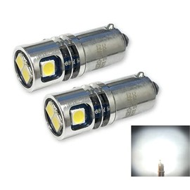 High Output 12/28VDC BA9S T3-1/4 Miniature Bayonet Base LED Replacement Bulb | Replaces Bulbs 12V: 1414 1416 1813 1816 1895 | 28V: 313 1495 1819 1820 1864 757