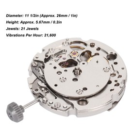 82S7 Automatic Mechanical Movement 24 Hour High Accuracy 21 Jewels Clockwise Winding Watch Movement