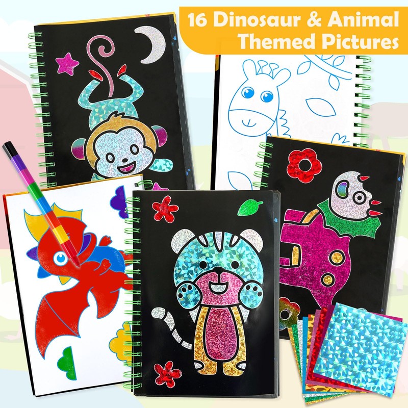 FUNNYB&G Foil Art Kids Arts & Craft Activity: Creative Travel