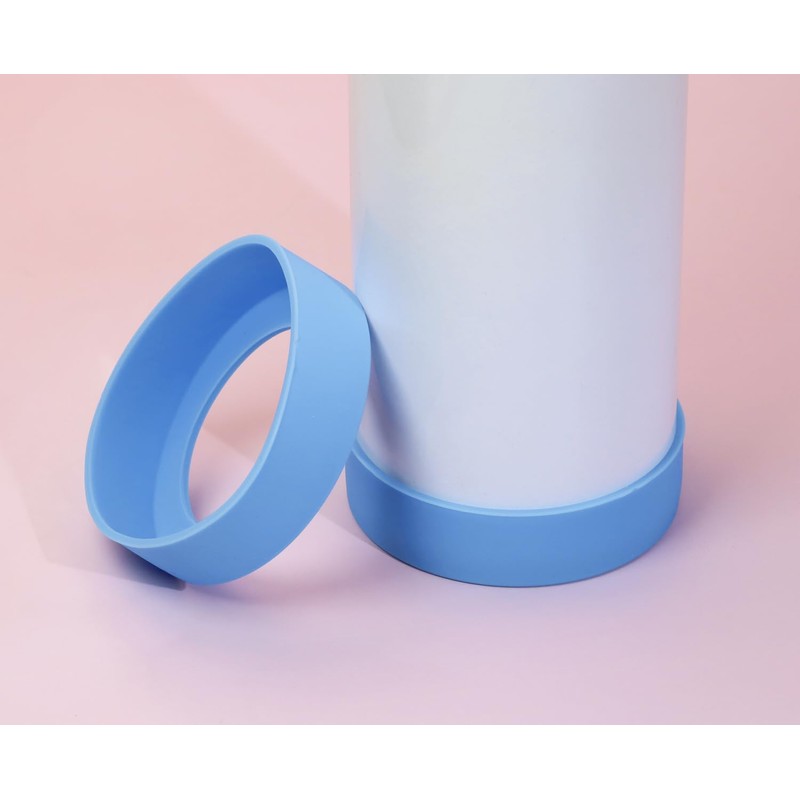 ONLYKXY 3pcs 6.5cm Silicon Protective Cup Mat Sleeve Heat-Resistant Bottle
