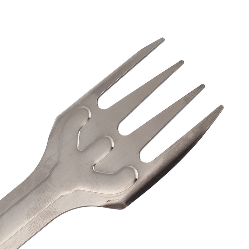 Grill Spatula Fork Tongs Durable Stainless Steel Food Tongs Multifunctional