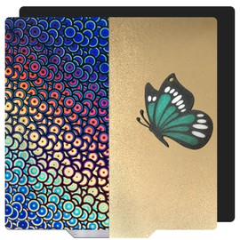 Upgraded Smooth/Textured PEK+PEI Sheet 410x410mm,Kobra Max Double-Sides Spring Steel Build Plate Magnetic Flexible Heated Bed for Anycubic Kobra Max,Creality CR-10 S4 3D Printer