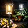 BITPOTT Solar Lights Outdoor Waterproof, 8 Pack Solar Pathway Lights