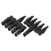 1 Pair Solar Panel Connector T Branch Cable Splitter Coupler
