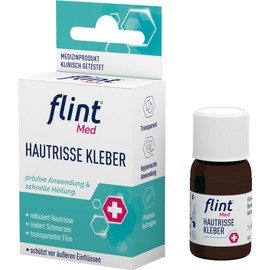 flint Med Hautrisse Kleber, 7 ml – reduziert Hautrisse und lindert Schmerzen, bildet schützenden transparenten Film auf der Haut, schnelle Heilung, klinisch getestet