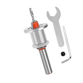 TVETE Limit Hole Drill, Countersunk Hole Drill, Adjustable, Countersunk Hole Drill, 0.3 x 0.1 x 1.1 inches (8 x 8 x 3 mm), Adjustable Depth Adjustable, Positioner, Maintenance Tool, Countersunk Drill