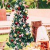 EXCEART 48pcs Plastic Heart Tree Hanging Ornaments Valentine's Day Wedding