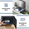 1500mL Bento Box Portable Lunch Box with 4 Compartments, Leak