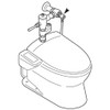 SANEI Toilet Parts Toilet Seat Mount Adapter for TOTO Flush