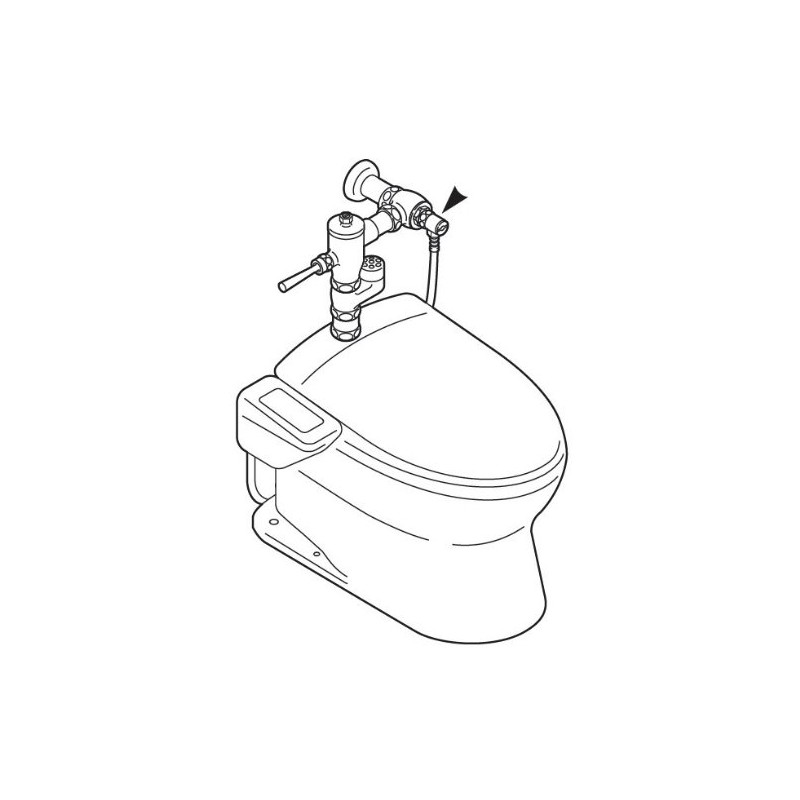 SANEI Toilet Parts Toilet Seat Mount Adapter for TOTO Flush