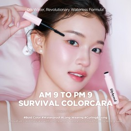 lilybyred Am9 to Pm9 Survival Colorcara | Korean Color Mascara with Natural Effect, Waterproof Waterless Formula, Bold Color, Long-Lasting Curl Hold, Clump-Free, No Smudge, 0.21 oz. (01 Choco Brown)