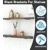 Floating Shelf Brackets 6 Pcs of 6 inch Heavy Duty