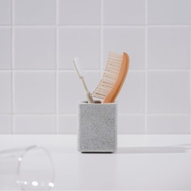 JAJU [JAJU] Diatomaceous Earth Square Multi-purpose Holder Gray