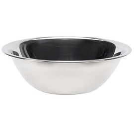 Vollrath 47935 5-Quart Economy Stainless Steel Nesting Mixing Bowl | Beaded Edge Grip and Flat Bottom for Restaurant Bakery Cafeteria | 11.81"W x 11.81"W x 3.97"H, 26-Gauge, Silver Mirror Finish, NSF