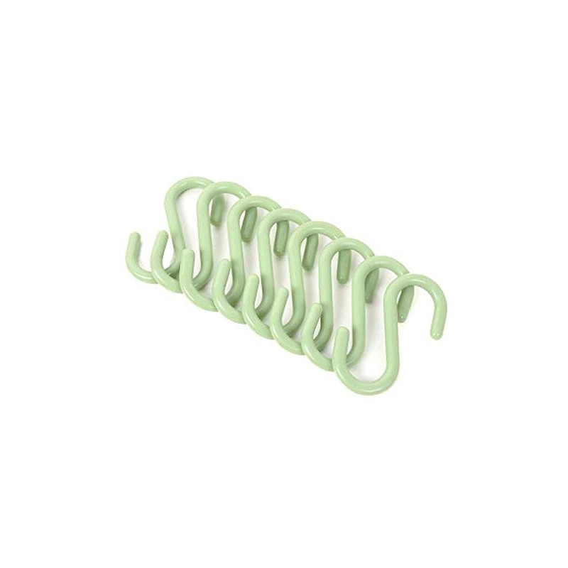 Dusenly 24pcs Colorful Plastic S Shaped Hook Hanger S Hanging