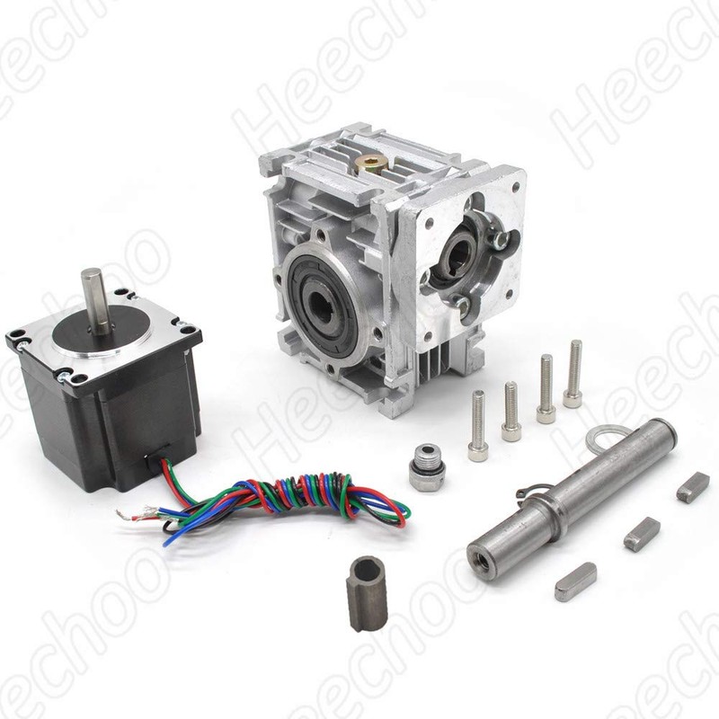 Worm Gear Nema23 Stepper Motor 3.5A L2.1inch Gearbox Ratio 30:1
