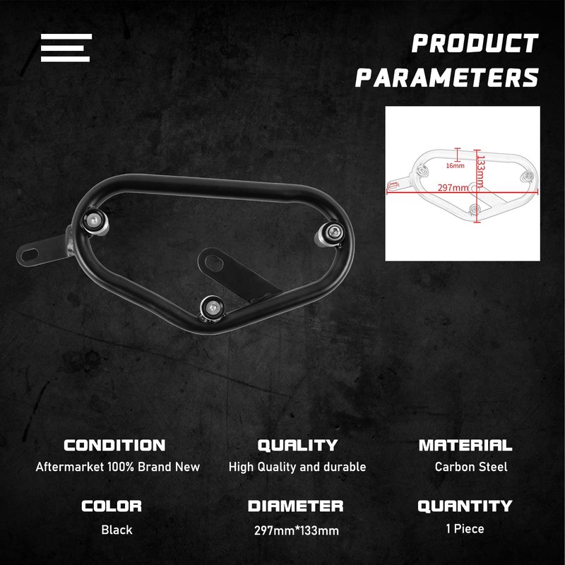 Lorababer Motorcycle Saddlebag Side Mount Support Bar Mount Bracket Compatible