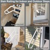 Ironlux Hand Rails, Upgraded Handrails for Outdoor 1-3 Steps, 27"