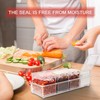 QIQN Clear Seasoning Box Acrylic Condiment Jars Storage Container Set