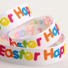 Happy Easter Colourful Ribbon (16mm x 5M)