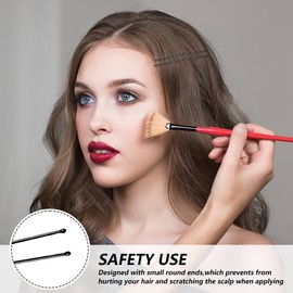 Henyall 150 Pcs U Shaped Hair Pins,Hair Styling Bobby Pins,Ballet Haír Pins,Buns Hair Grips Waved,Buns Grips,Styling Hair Clips for Women Lady and Girls（Black）