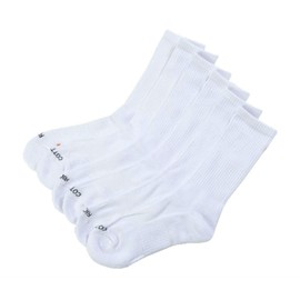 Rich Cotton Men's Multi-Pack Cushioned Performance Crew LongSocks - Breathable Compression Athletic Socks (US, Numeric, 8, 12, Regular, Regular, 6, White)