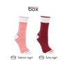 SUSHI SOCKS BOX - 2 pairs Tuna Salmon Nigiri -