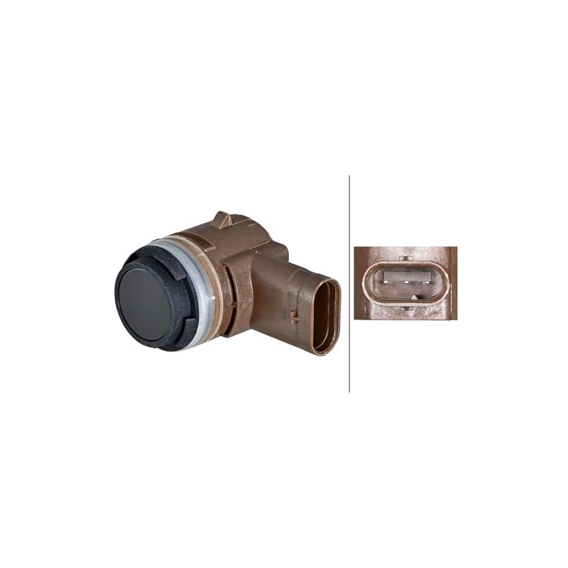 HELLA 6PX 358 270-401 Sensor, Parking Aid - 3-Pin -