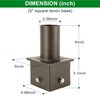 5 Inch Square Pole Bracket Tenon Adapter, Pole Top Mount,