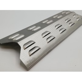 Koch #85 High Quality Flame Distributor 365 x 120 mm for Gas Barbecue - Flame Plate Burner Cover - Stainless Steel V2A Thickness 1.25 mm 500 g Solid Quality Made in Germany Suitable Enders Chicago