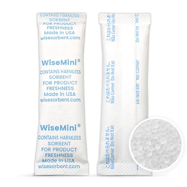 Wisesorb 120Pcs 10 Gram Food Safe Dessicant Packs, Premium Silica