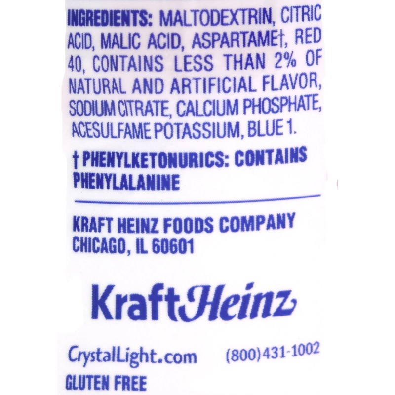 Crystal Light Raspberry Ice Drink Mix 2 Pack 6 Packets