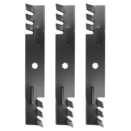 ACEBRI Mulching Blade 48 '' Fit for John Deere AM141035, GX21784,for John Deere GX21786, GY20852 145 D 140 150 155 C 160 LA 130 140 145 165 X 165 S 140 S 170 E 140 Mower Blades 3Pack