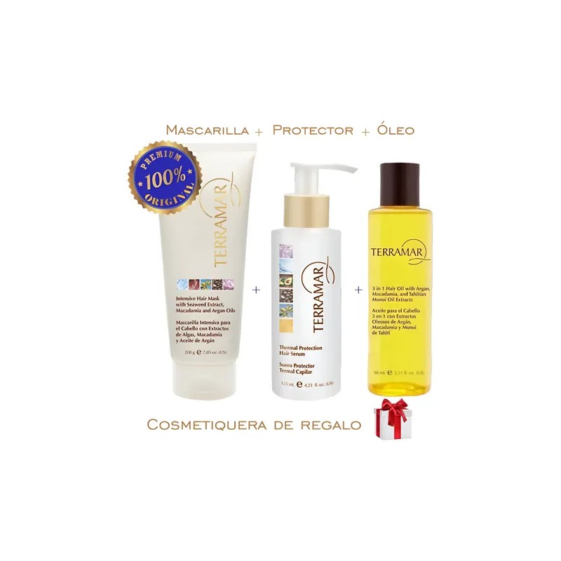Set Capilar Terramar Óleo 98ml, Serum Termal Y Mascarilla