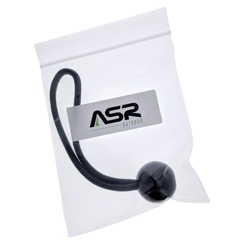 ASR Outdoor Black Stretch Cord with Black Ball - Rubber,