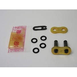 D.I.D 428VX-FJ G&G (Gold) Motorcycle Chain Light Pressure Fitting Clip Joint X-Ring for Motorcycles