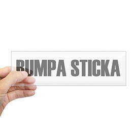 CafePress Bumpa Sticka 10"x3" Rectangle Vinyl Bumper Sticker Car Decal