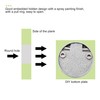 sourcing map Flush Pull Ring Handle 43.5x7mm, Plane Drawer Door