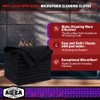 AIDEA Microfiber Cleaning Cloth Black 50PK, Microfiber Towels for Cars,