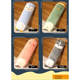 MUPI Long Plush Cute Body Pillows Cuddle Pillow Sleeping Big Pillows for Bed Kids Body Pillow Animal Shaped Pillow Boyfriend Pillow Toy Gift for Girlfriend （River Boy 27 Inch ）