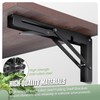 Vivikivi Folding Shelf Brackets - 4 Pcs 10 Inch Heavy